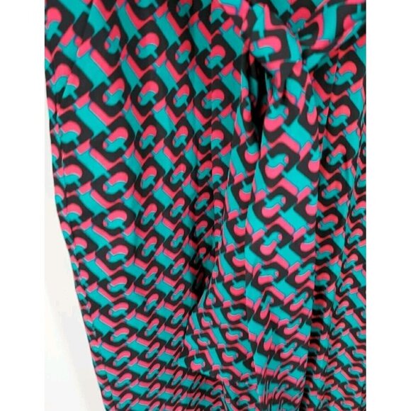 Diane Von Furstenberg DVF Silk Jumpsuit Blue Fuchsia Black Size 2 NWT $6… - Picture 6 of 16